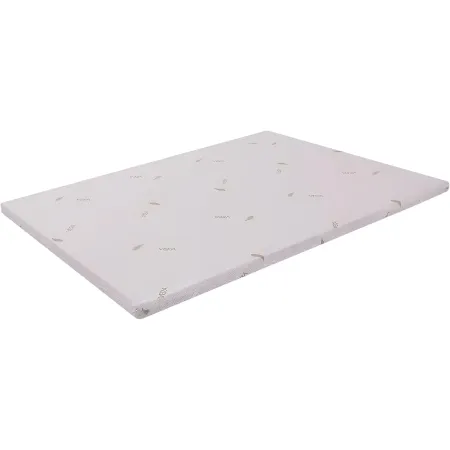 Topper Memory Foam alla Francese 140x190 cm h5 Sfoderabile Aloe