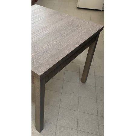 Tavolo Allungabile 120 160x80 Rovere Grafite Estensibile Rettangolare da Cucina
