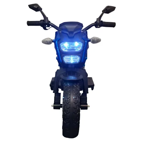 Moto Elettrica per Bambini a Batteria Moto Cross 12V Blu Metallizzato