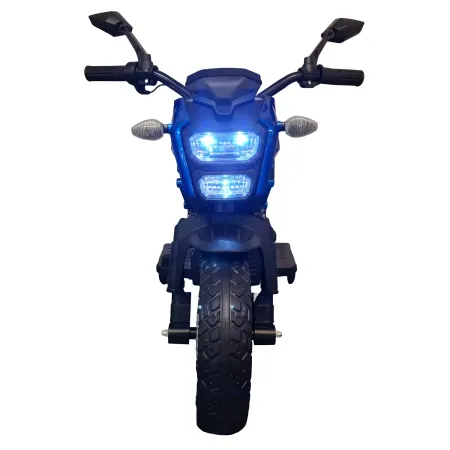 Moto Elettrica per Bambini a Batteria Moto Cross 12V Blu Metallizzato