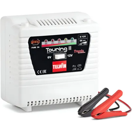 Caricabatterie Telwin Touring 11 Auto Moto 6/12V Portatile 60W TRONIC