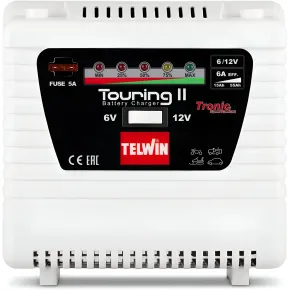 Caricabatterie Telwin Touring 11 Auto Moto 6/12V Portatile 60W TRONIC 2