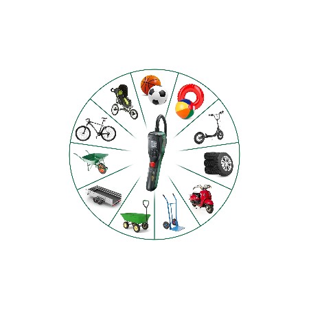 Minicompressore Bosch Portatile 3,6V Compatto Auto Bici Gonfiabili