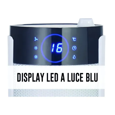 Termoventilatore DCG Ceramico Oscillante 2200W con Umidificatore Timer