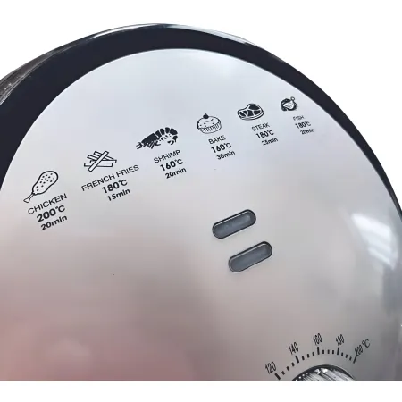 Friggitrice ad Aria 2,5L 1500W Nero Termostato Regolabile Antiaderente