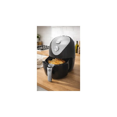 Friggitrice ad Aria 2,5L 1500W Nero Termostato Regolabile Antiaderente