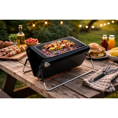 Barbecue DCG 3 in 1 Portatile 1800W Elettrico Gas Carbonella Acciaio