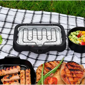 Barbecue Elettrico da Tavolo Zephit 2000 W Termostato Regolabile 2