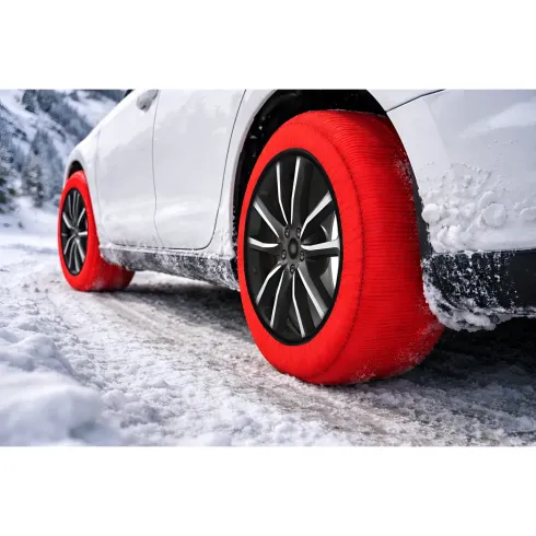 Calze da Neve per Auto Omologate Taglia XXL Tessuto ad Alta Aderenza