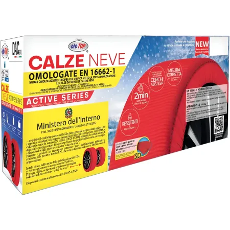 Calze da Neve per Auto Omologate Taglia XXL Tessuto ad Alta Aderenza