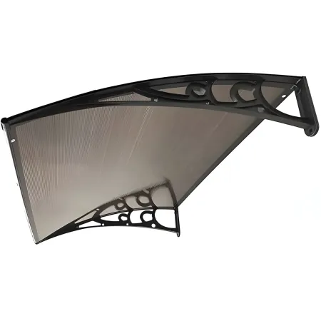Pensilina 120x100 Modulare in Policarbonato Alveolare Fume | BricoShop24