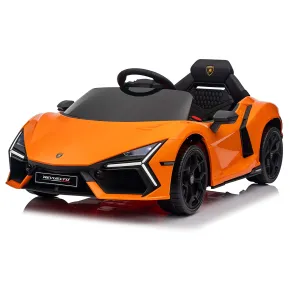 Auto Elettrica per Bambini 10,8V Lamborghini Revuelto Arancione Suoni