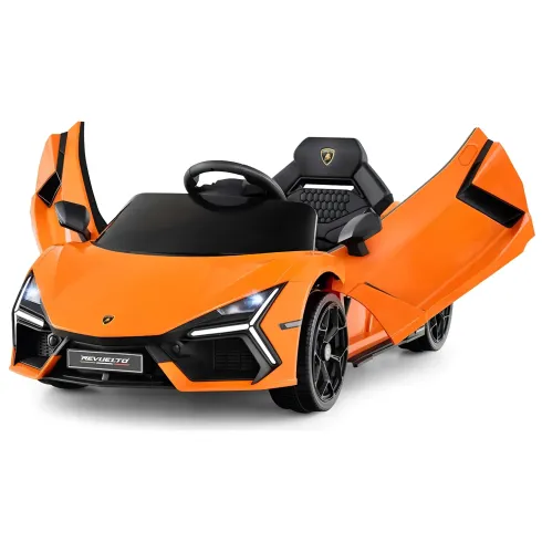 Auto Elettrica per Bambini 10,8V Lamborghini Revuelto Arancione Suoni