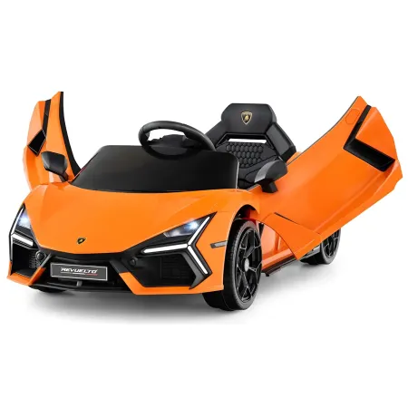Auto Elettrica per Bambini 10,8V Lamborghini Revuelto Arancione Suoni
