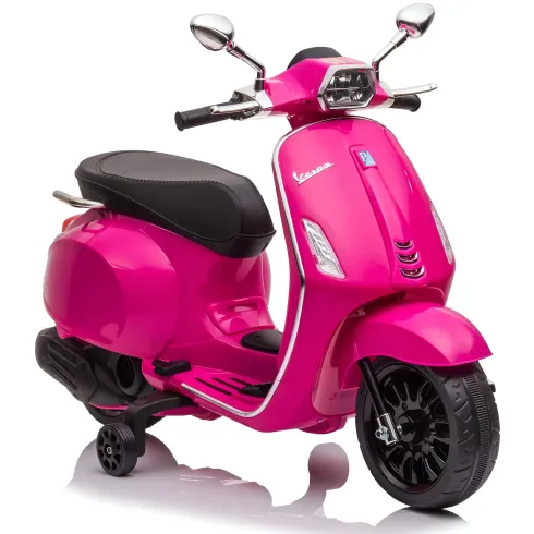 Vespa Sprint Elettrica per Bambini 12V Rosa Luci LED Moto Scooter