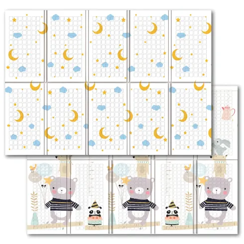 Tappeto Pieghevole Bambini 200x150 Antiscivolo Imbottito Doppia Grafica