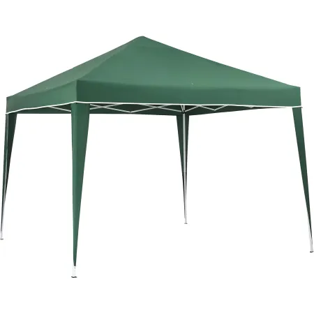 Gazebo 3x2 mt Pieghevole Verde da Giardino Richiudibile con Borsa