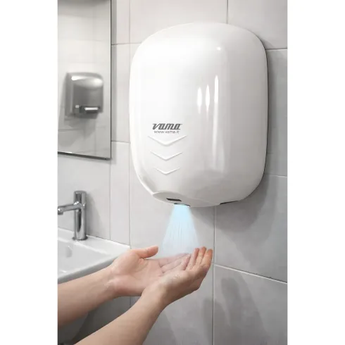 Asciugamani Elettrico a Cellula Bagno a Parete Filtro Antibatterico UV