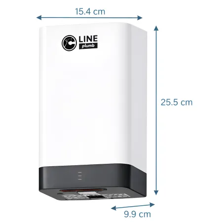 Asciugamani Elettrico Bagno a Parete ABS Bianco 400W con Sensore