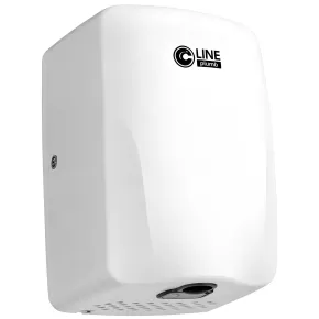 Asciugamani Elettrico Bagno a Parete Automatico 500W Inox Bianco