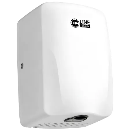 Asciugamani Elettrico Bagno a Parete Automatico 500W Inox Bianco