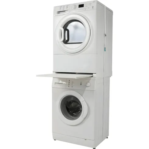 Supporto Sovrapposizione Lavatrice Asciugatrice 60x60 Ripiano Estraibile