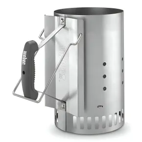 Ciminiera per Barbecue Weber Accendi Fuoco Carbonella 32x20x32 cm