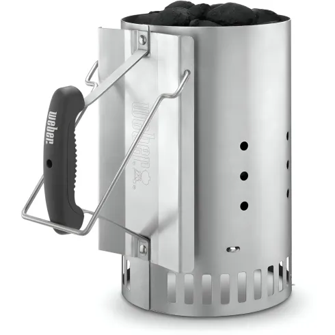 Ciminiera per Barbecue Weber Accendi Fuoco Carbonella 32x20x32 cm