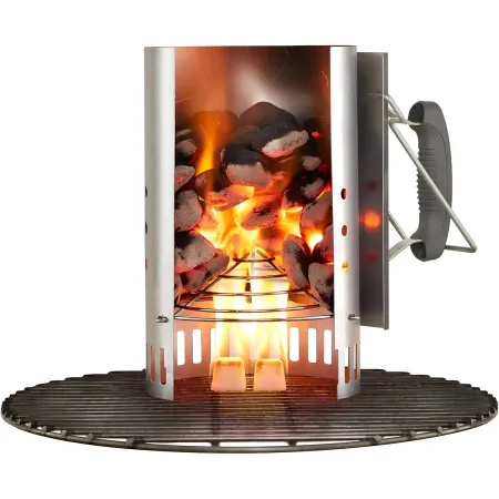 Ciminiera per Barbecue Weber Accendi Fuoco Carbonella 32x20x32 cm
