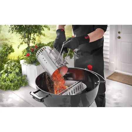 Ciminiera per Barbecue Weber Accendi Fuoco Carbonella 32x20x32 cm