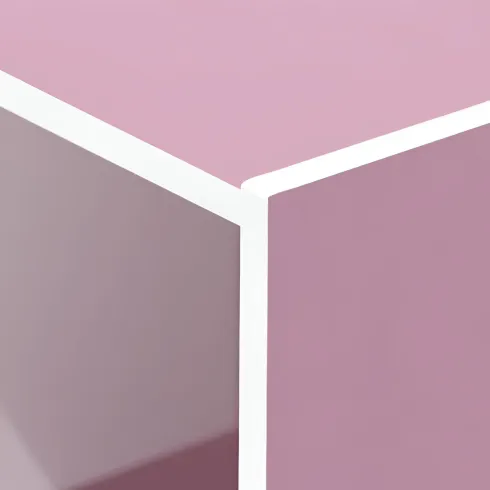 Cubo Contenitore Libreria 35x29x35 cm Legno MDF Rosa Modulare