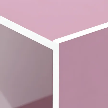 Cubo Contenitore Libreria 35x29x35 cm Legno MDF Rosa Modulare