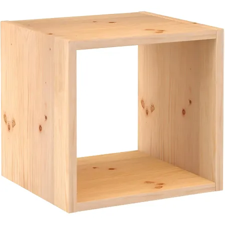Scaffale Libreria Cubo 36x33x36 cm Componibile Legno Pino Portaoggetti