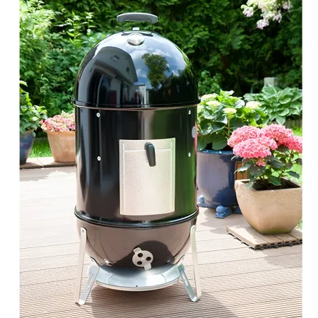 Barbecue Affumicatore a Carbone da Giardino 50x50x106 cm