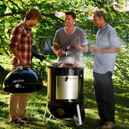 Barbecue Affumicatore a Carbone da Giardino 50x50x106 cm