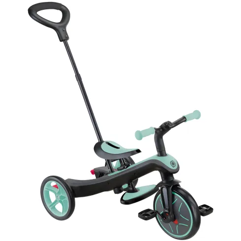 Triciclo Evolutivo 4 in 1 Maniglione Regolabile Balance Bike Verde Menta