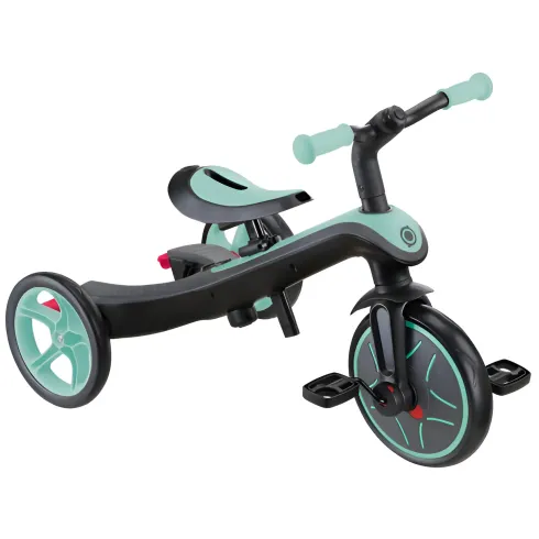 Triciclo Evolutivo 4 in 1 Maniglione Regolabile Balance Bike Verde Menta