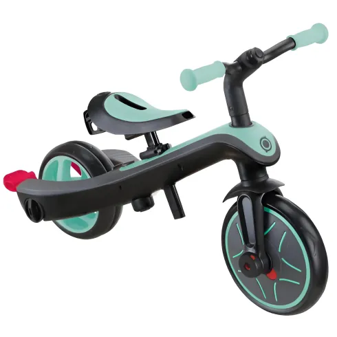 Triciclo Evolutivo 4 in 1 Maniglione Regolabile Balance Bike Verde Menta