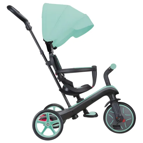 Triciclo Evolutivo 4 in 1 Maniglione Regolabile Balance Bike Verde Menta