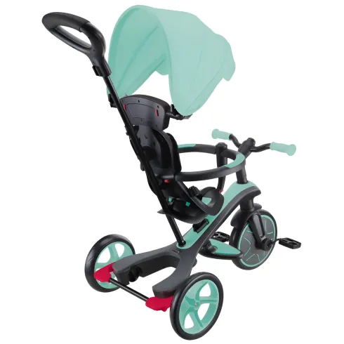 Triciclo Evolutivo 4 in 1 Maniglione Regolabile Balance Bike Verde Menta