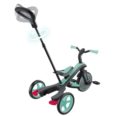 Triciclo Evolutivo 4 in 1 Maniglione Regolabile Balance Bike Verde Menta