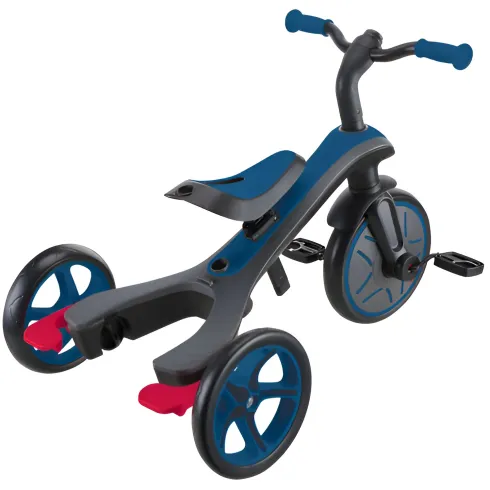 Triciclo Evolutivo 4 in 1 Maniglione Regolabile Balance Bike Blu Reale