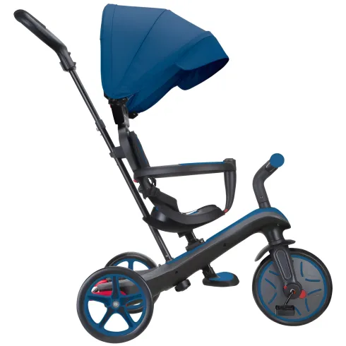 Triciclo Evolutivo 4 in 1 Maniglione Regolabile Balance Bike Blu Reale