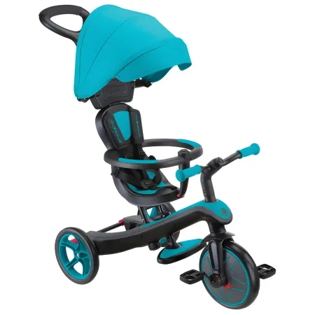 Triciclo Evolutivo 4 in 1 Maniglione Regolabile Balance Bike Verde Acqua