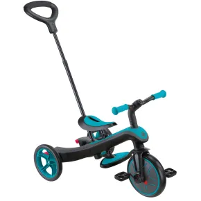 Triciclo Evolutivo 4 in 1 Maniglione Regolabile Balance Bike Verde Acqua 2