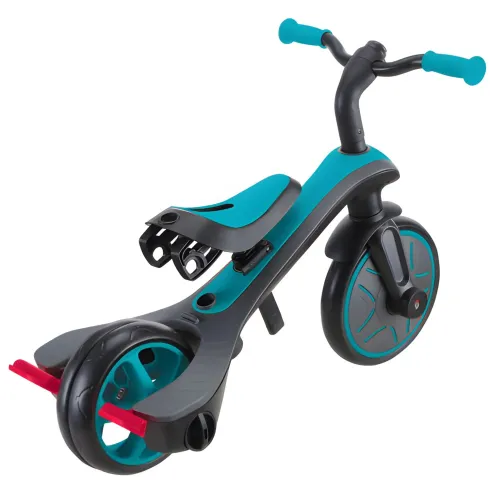 Triciclo Evolutivo 4 in 1 Maniglione Regolabile Balance Bike Verde Acqua