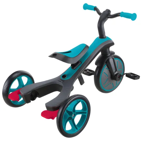 Triciclo Evolutivo 4 in 1 Maniglione Regolabile Balance Bike Verde Acqua