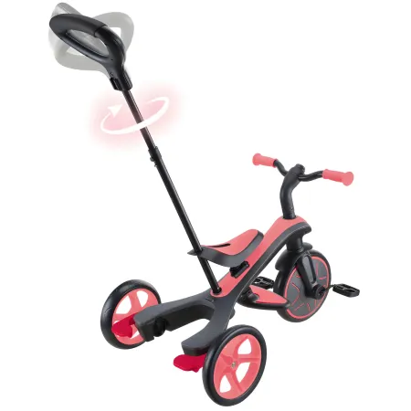 Triciclo Evolutivo 4 in 1 Maniglia Regolabile Balance Bike Rosa Corallo