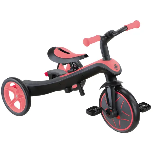 Triciclo Evolutivo 4 in 1 Maniglia Regolabile Balance Bike Rosa Corallo