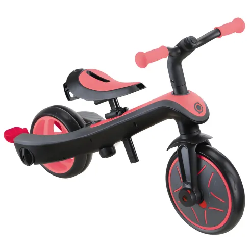 Triciclo Evolutivo 4 in 1 Maniglia Regolabile Balance Bike Rosa Corallo